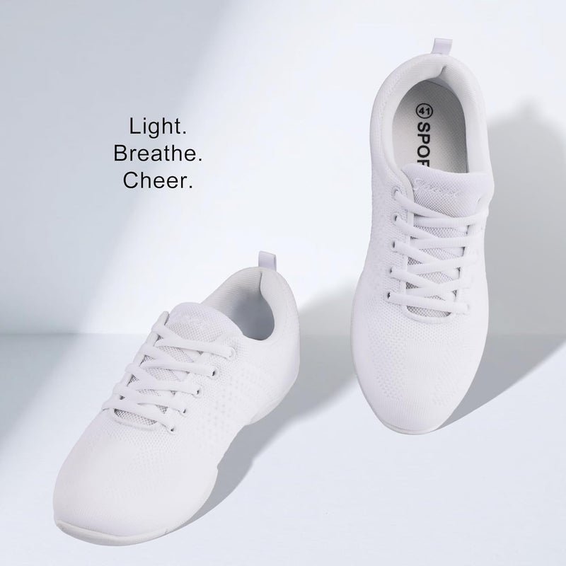 ARCLIBER Cheer Shoes Women White Dance Shoes,Cheerleading Sports Training Athletic Tennis Comfortable Shoes - Image 4